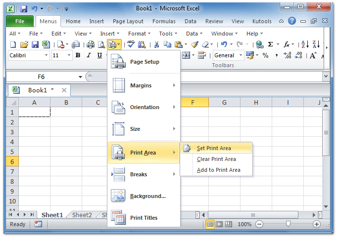 set print area in excel 2016 for mac
